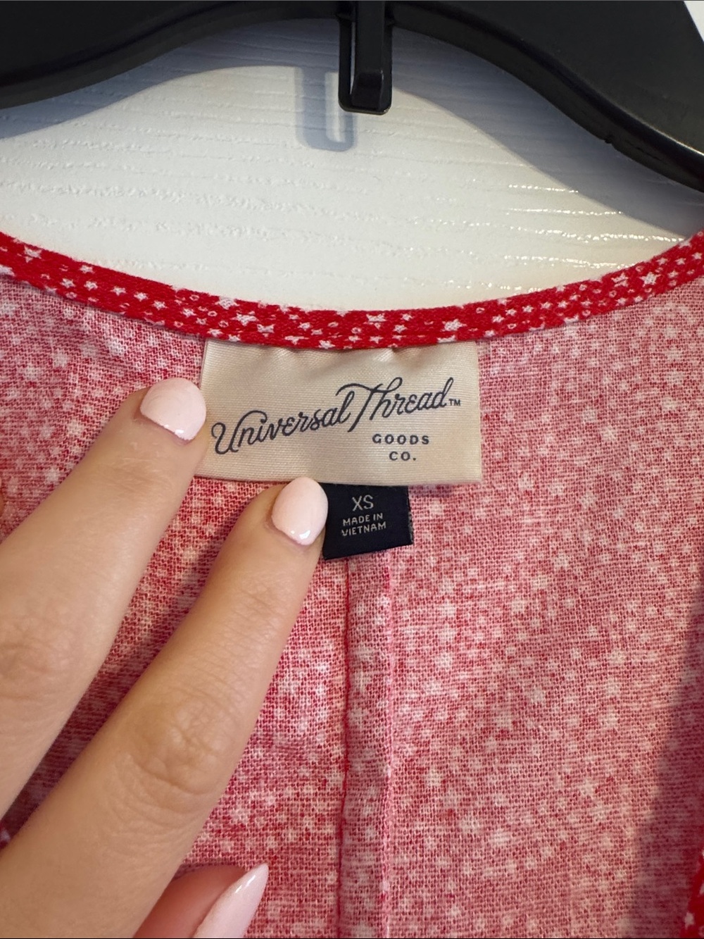Universal Thread Red Button-Front Mini Dress - Picture 6 of 7